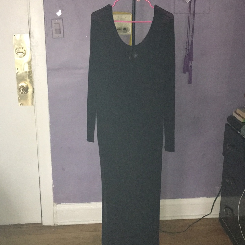 Sheer black dress